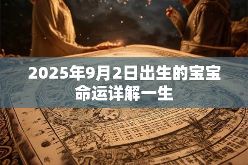 2025年9月2日出生的宝宝命运详解一生