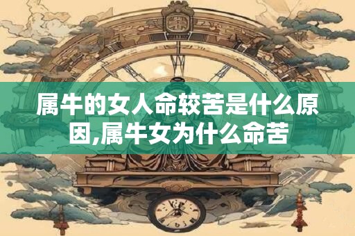 属牛的女人命较苦是什么原因,属牛女为什么命苦