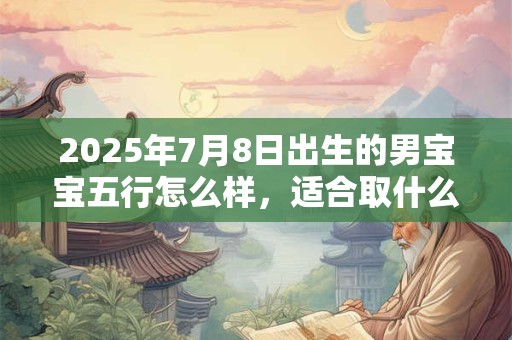 2025年7月8日出生的男宝宝五行怎么样，适合取什么吉利好名？