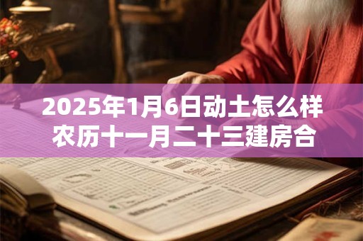 2025年1月6日动土怎么样 农历十一月二十三建房合适吗