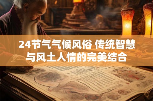 24节气气候风俗 传统智慧与风土人情的完美结合