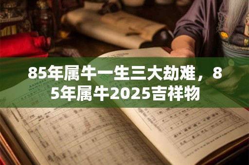 85年属牛一生三大劫难，85年属牛2025吉祥物