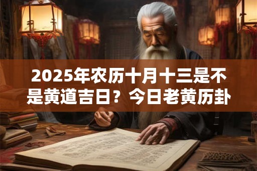 2025年农历十月十三是不是黄道吉日？今日老黄历卦象