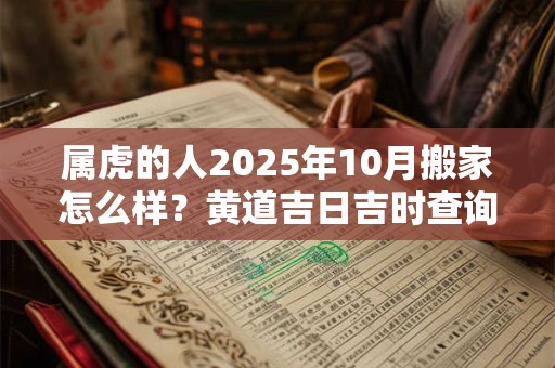 属虎的人2025年10月搬家怎么样？黄道吉日吉时查询一览表