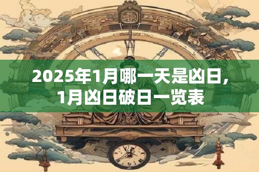 2025年1月哪一天是凶日,1月凶日破日一览表