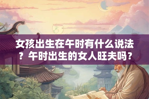 女孩出生在午时有什么说法？午时出生的女人旺夫吗？