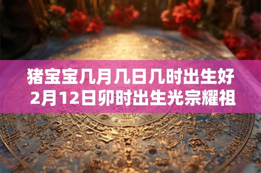 猪宝宝几月几日几时出生好 2月12日卯时出生光宗耀祖