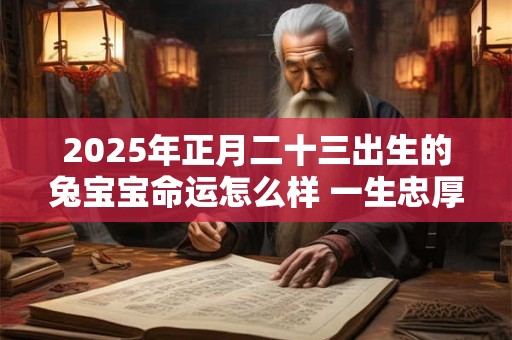 2025年正月二十三出生的兔宝宝命运怎么样 一生忠厚做事自信