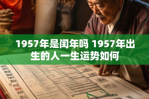 1957年是闰年吗 1957年出生的人一生运势如何