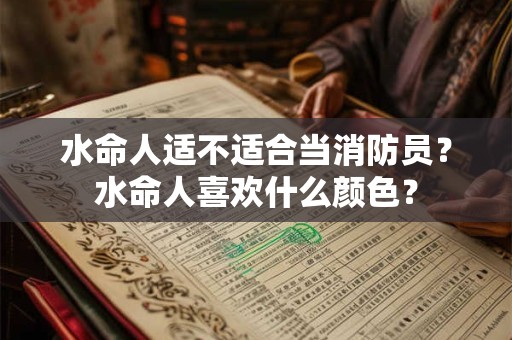 水命人适不适合当消防员？水命人喜欢什么颜色？