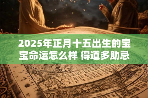 2025年正月十五出生的宝宝命运怎么样 得道多助忌耽于酒色