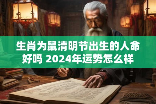 生肖为鼠清明节出生的人命好吗 2024年运势怎么样