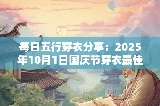 每日五行穿衣分享：2025年10月1日国庆节穿衣最佳幸运色