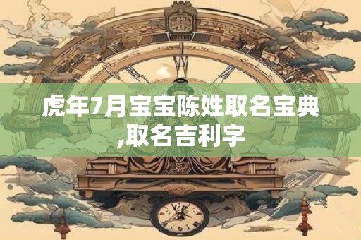 虎年7月宝宝陈姓取名宝典,取名吉利字