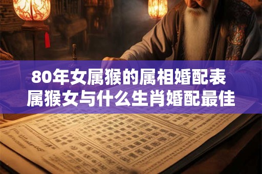 80年女属猴的属相婚配表 属猴女与什么生肖婚配最佳
