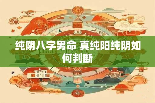 纯阴八字男命 真纯阳纯阴如何判断