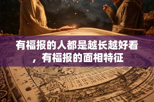 有福报的人都是越长越好看，有福报的面相特征
