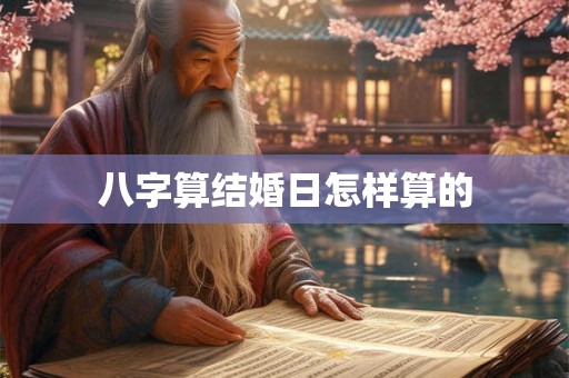 八字算结婚日怎样算的