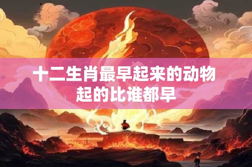 十二生肖最早起来的动物 起的比谁都早