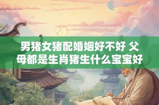 男猪女猪配婚姻好不好 父母都是生肖猪生什么宝宝好