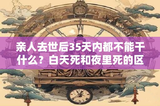 亲人去世后35天内都不能干什么？白天死和夜里死的区别