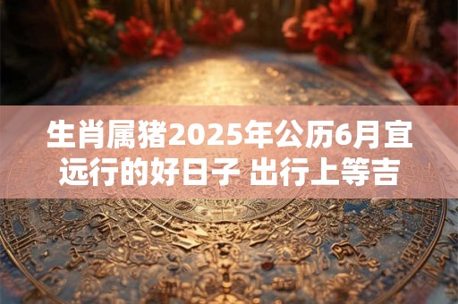 生肖属猪2025年公历6月宜远行的好日子 出行上等吉日