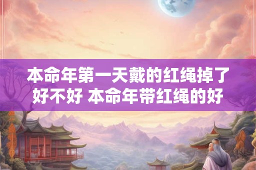 本命年第一天戴的红绳掉了好不好 本命年带红绳的好处