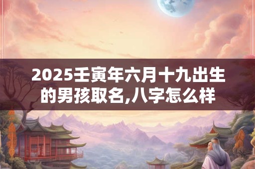 2025壬寅年六月十九出生的男孩取名,八字怎么样