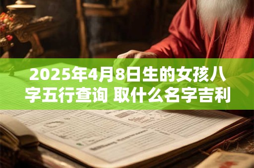 2025年4月8日生的女孩八字五行查询 取什么名字吉利