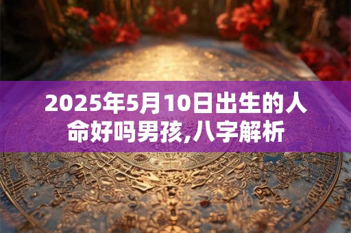 2025年5月10日出生的人命好吗男孩,八字解析 2025年5月10日出生的人命好吗男孩,八字解析
