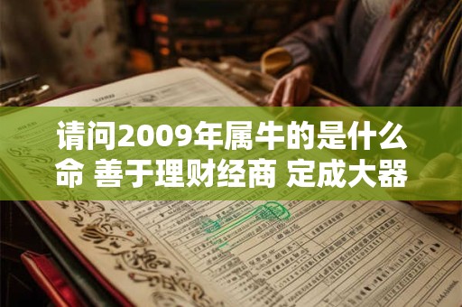 请问2009年属牛的是什么命 善于理财经商 定成大器