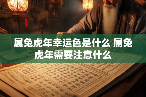 属兔虎年幸运色是什么 属兔虎年需要注意什么