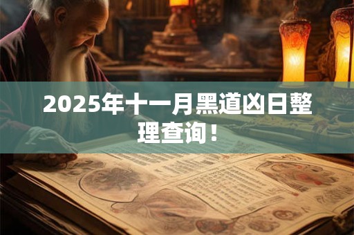 2025年十一月黑道凶日整理查询! 2025年十一月黑道凶日整理查询!