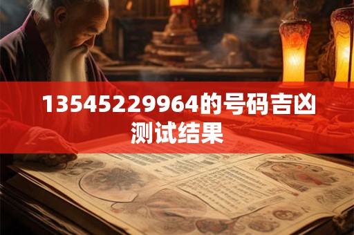 13545229964的号码吉凶测试结果