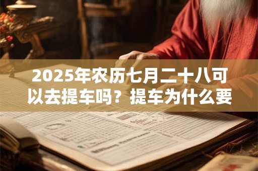 2025年农历七月二十八可以去提车吗？提车为什么要在上午？