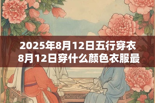 2025年8月12日五行穿衣 8月12日穿什么颜色衣服最旺运