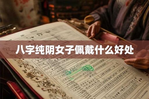 八字纯阴女子佩戴什么好处