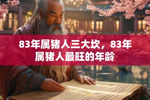 83年属猪人三大坎，83年属猪人最旺的年龄