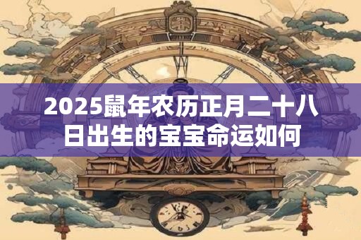 2025鼠年农历正月二十八日出生的宝宝命运如何