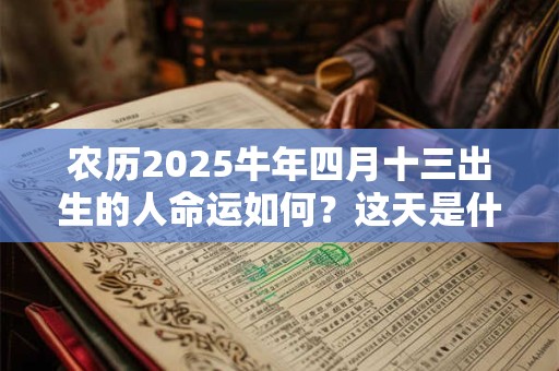 农历2025牛年四月十三出生的人命运如何？这天是什么星座？
