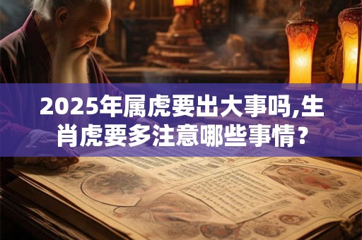 2025年属虎要出大事吗,生肖虎要多注意哪些事情？