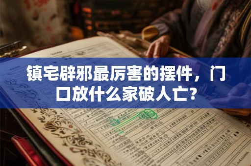 镇宅辟邪最厉害的摆件,门口放什么家破人亡? 镇宅辟邪最厉害的摆件,门口放什么家破人亡?