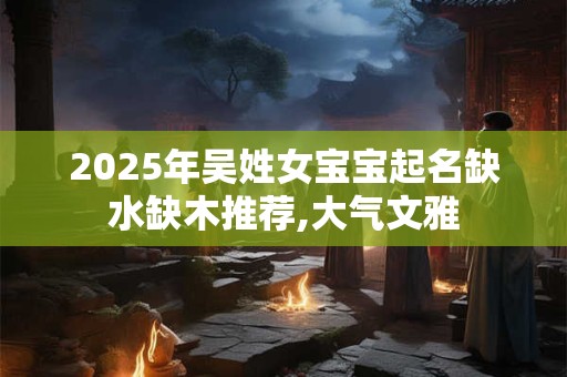 2025年吴姓女宝宝起名缺水缺木推荐,大气文雅