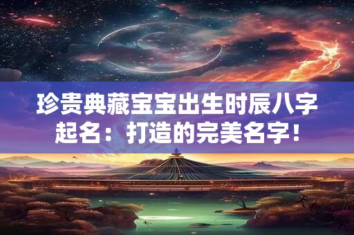 珍贵典藏宝宝出生时辰八字起名：打造的完美名字！