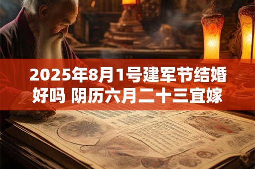 2025年8月1号建军节结婚好吗 阴历六月二十三宜嫁娶吗