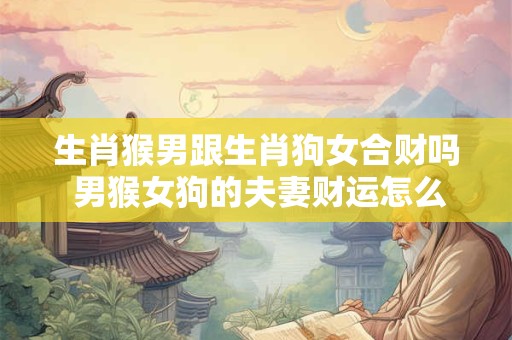 生肖猴男跟生肖狗女合财吗 男猴女狗的夫妻财运怎么样