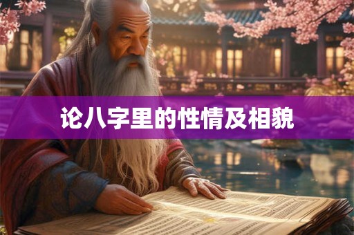 论八字里的性情及相貌