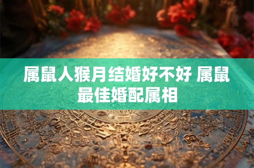 属鼠人猴月结婚好不好 属鼠最佳婚配属相
