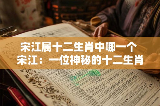 宋江属十二生肖中哪一个 宋江：一位神秘的十二生肖传奇人物