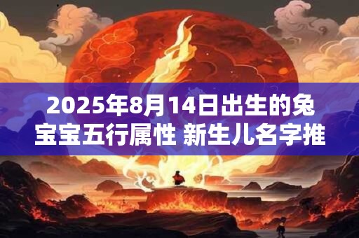 2025年8月14日出生的兔宝宝五行属性 新生儿名字推荐